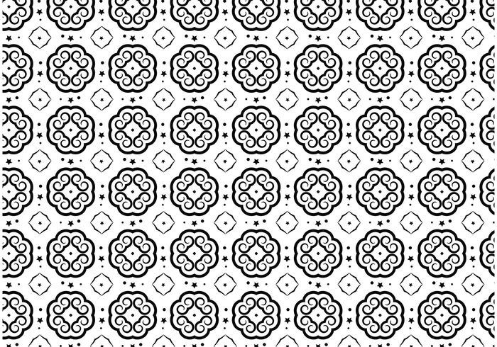 wallpaper vector pattern Textile star shapes seamless Repetitive print pattern dots background design 