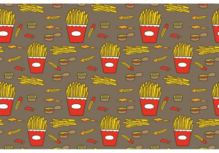 yummy seamless sauce packet potato pattern fry with sauce fries with sauce pattern fries with sauce fries pattern fries french fry french fries food fat fast food pattern fast food 