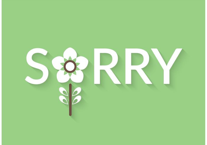 word typography sorry wallpaper sorry background Sorry retro plant petals letters Lettering leaf i'm sorry font flower environment apology background apology apologies 
