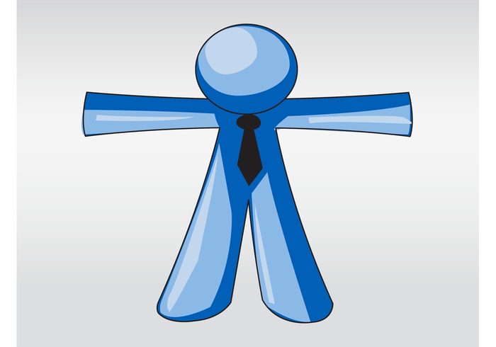 tie Simplified silhouette shape round person people minimal man logo legs icon Human head body arms 