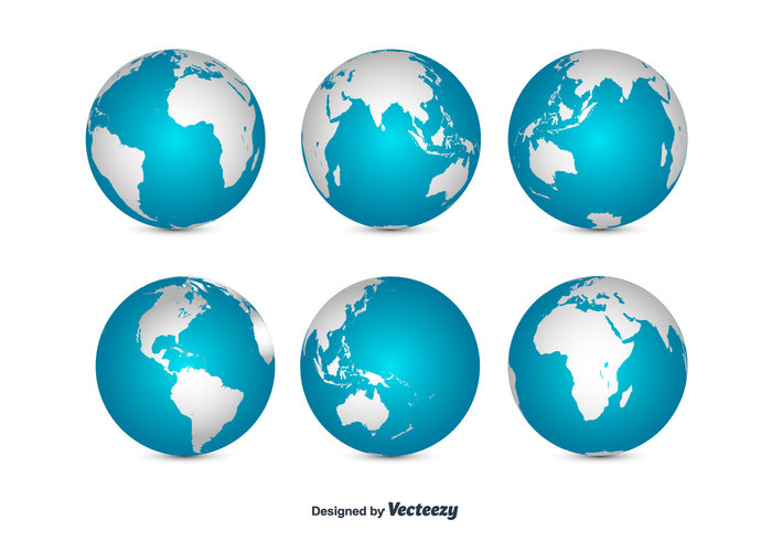 world worl map vector travel set map globe geography free earth design country continent concept blue background 