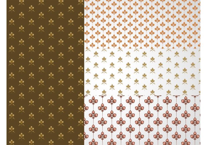 wallpapers vintage seamless patterns retro petals lines leaves flowers floral Fabric prints Backgrounds abstract  