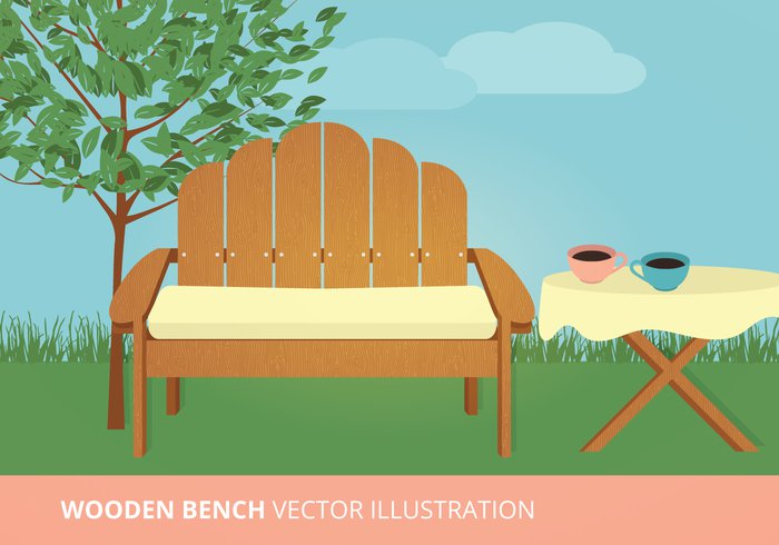 wooden wood vintage view tree table sitting shape seat relax Place photo park outdoors Outdoor ornament old object nature isolated hardwood green garden furniture front exterior empty decorative decoration cup Comfortable coffee cup coffee chair brown bench background adirondack chair beach adirondack chair  