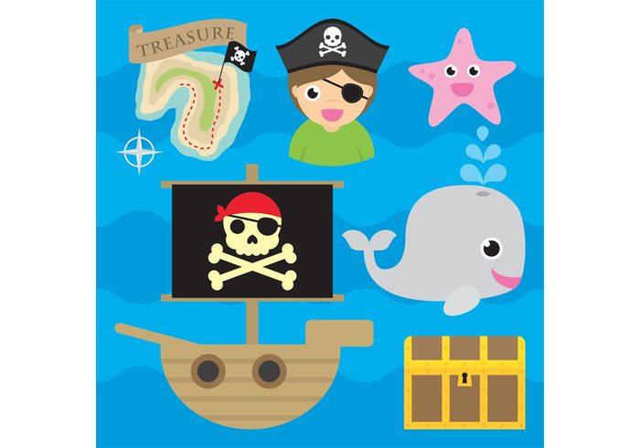 whale water sea sailboat sail pirates pirate vessel pirate skull pirate ship pirate icon Pirate hat pirate octopus nautical marine map kid Journey island happy fun cute crab child character anchor ahoy  