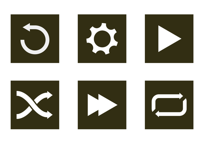 symbol sound sign shuffle settings set replay repeat refresh play music multimedia mobile media internet interface illustration icons icon game flat button arrow 
