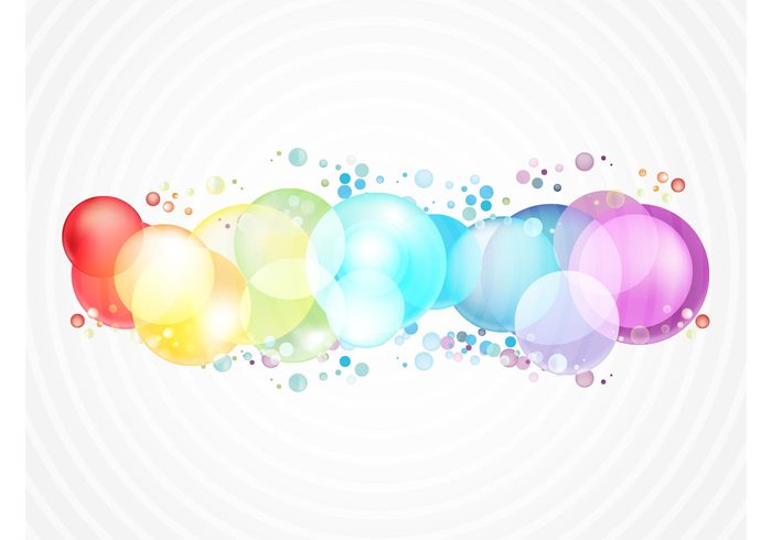 water transparent round fun foam dot design element colors colorful circle bubble bright 