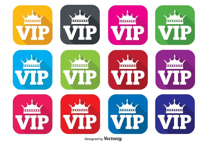 vip icons vip icon vip symbol success stamp sign shape royal rich red purple pink orange Membership member mark luxury logo label important icons icon green flat concept blue badge 