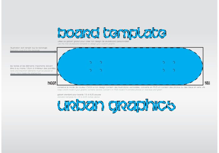 vector template urban template sticker space Sk8 design element boarding Board template board 