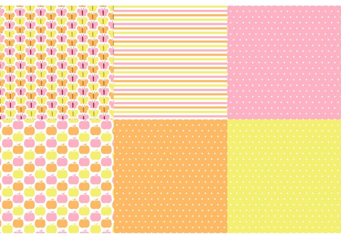 yellow wallpapers vector pattern set Textile summer stylish stripes spring retro polka dot pattern polka dot pink pattern set pattern papers set papers orange fruit pattern fabric Design set design decorative decoration decor colorful butterfly pattern butterfly background apple pattern aaple 