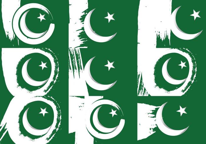 vector tourism texture symbol star Patriotism pakistan flag Pakistan paint object national Independence grunge flag element design country concept banner background asia 