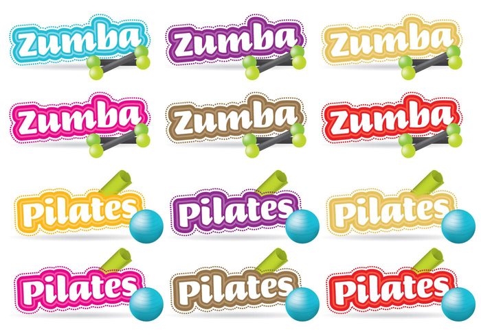 zumba white website web vector three-dimensional template square sign shiny shine shadow red push Pilates notice note modern lets Lesson label isolated icon graphic glossy element design dance Course button banner background 