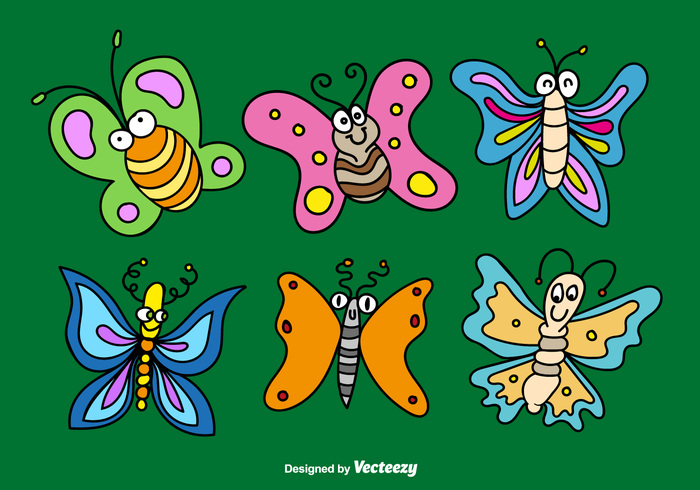 wing sweet spring Smile set pretty nature insect happy gesture funny friendly flying fly flower cute comic colorful character cartoon butterfly cartoon butterflies cartoon butterfly bug beetle beauty animal 