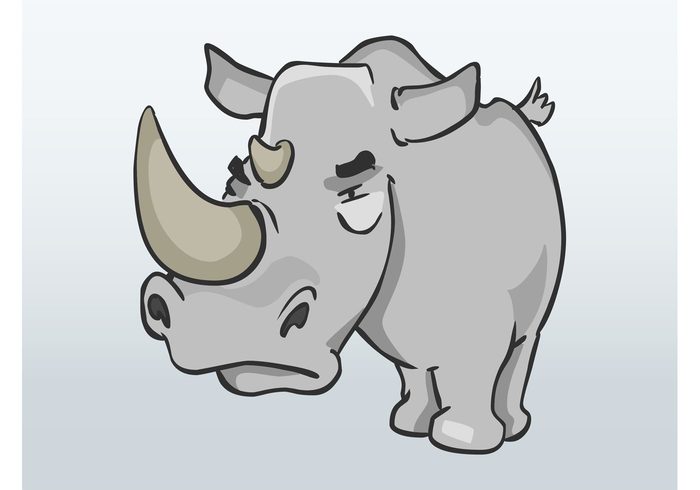 wildlife wilderness wild safari Rhinoceros vector Rhinoceros Rhino vector mad comic cartoon animal angry african africa 