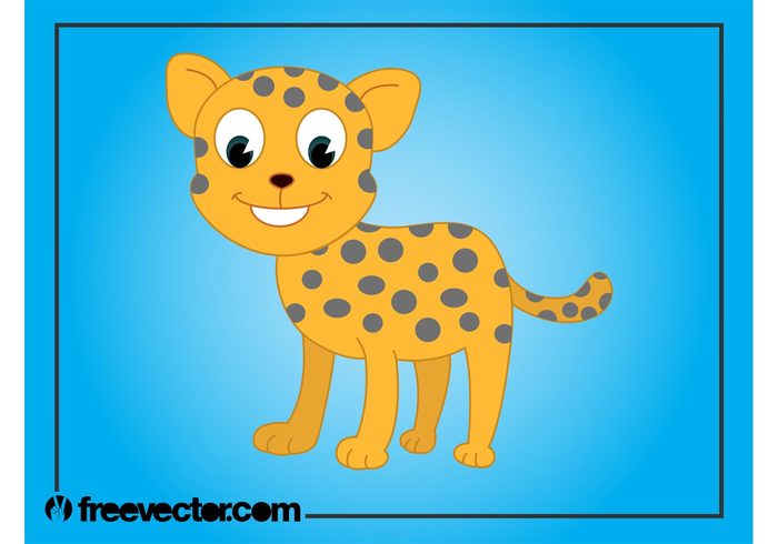 wildlife wild cat wild Smile mascot happy fauna cub comic cheetah character cartoon Big cat baby animal 
