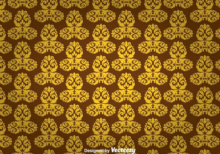 wallpaper wall tapestry pattern wall tapestry wall vintage texture tapestry symmetric shape repeat ornament line gold geometric floral decoration brown background  
