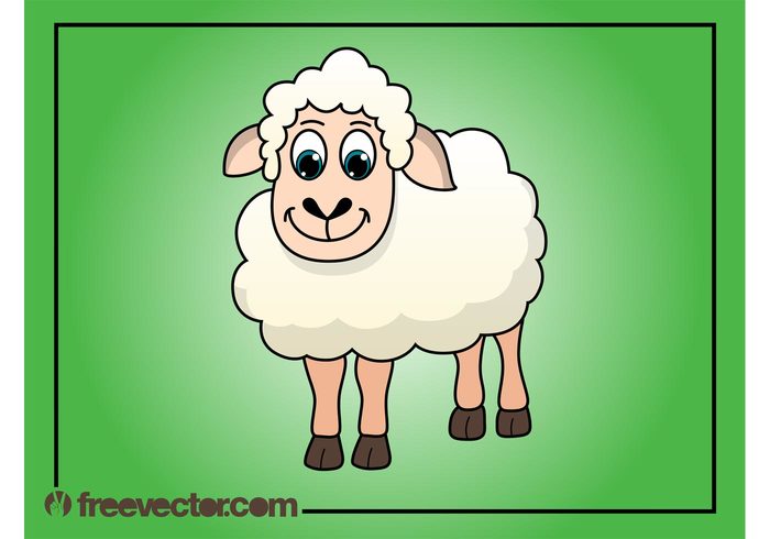 sheep mascot Livestock happy farming farm animal farm comic character cartoon animal 