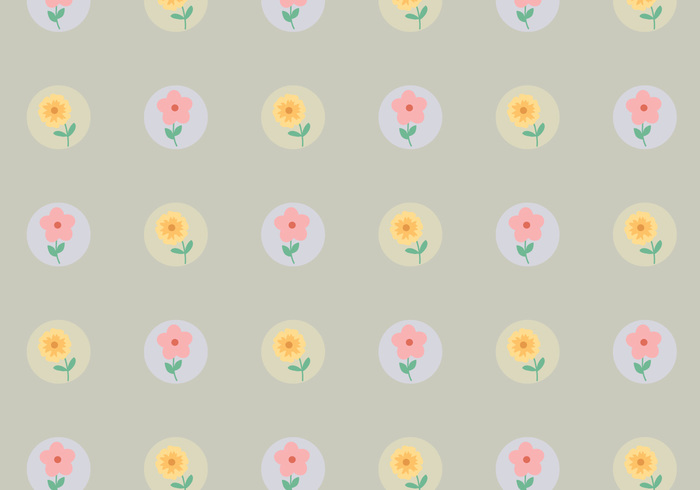wallpaper vector trendy shapes seamless random pattern pastel ornamental flowers floral dots decorative decoration deco background abstract 