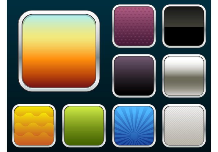waves templates stripes round rays mobile apps logos lines iPod iphone iPad ios dots colors colorful circles buttons 