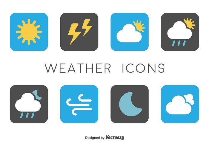 wind web weather Thunderstorm temperature symbol sunny sun snowflake snow simple sign set season rain pictogram Overcast night nature moon minimal lightning interface icon forecast flat drop collection cold cloud climate button application app 