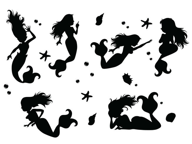 women sea mermaids mermaid silhouettes mermaid silhouette mermaid legend fish female fairytale fairy tale fairy creature character beauty ariel animal 