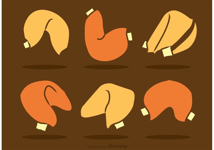 wish traditional sweet surprise oriental lucky luck fortune cookies fortune cookie wish fortune cookie icon fortune cookie Fortune food flat Cookie Chinese food chinese china asia  