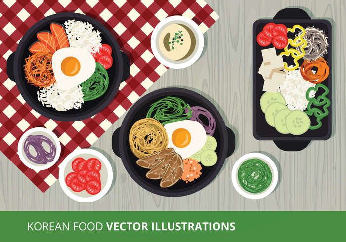 yummy vector illustration traditional food traditional table cloth table soup sauce Recipes korean food Korean dishes Korean food eggs egg dishes dip bowl asia 