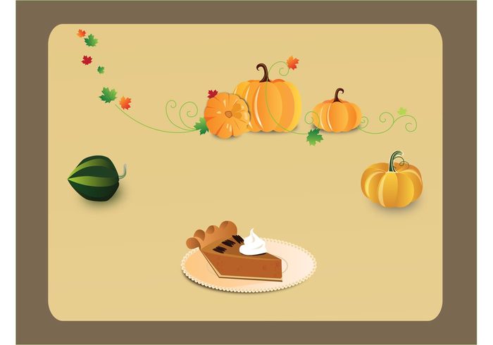 Tasty pumpkins pie leaves kitchen halloween Food graphics delicious cozy cooking cook cake brown autumn  