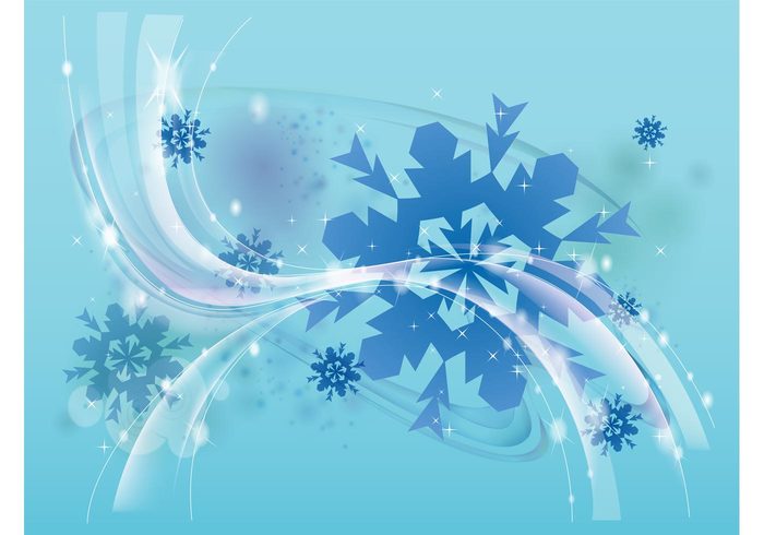 winter weather waves sparkles snowflakes shiny shines lines January frost December cold climate christmas background abstract  