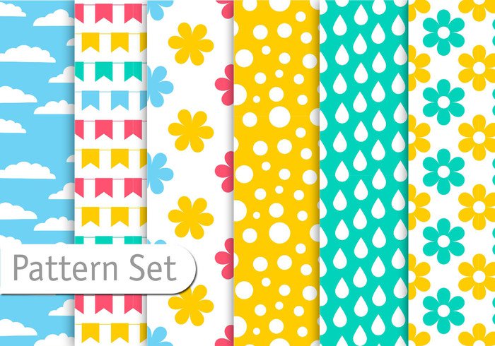 wallpaper trendy Textile Surface stylish style spring set retro rain drops print pattern set pattern paper set modern Matching line kids illustration graphic geometric flower floral elegant Design set design decorative decoration decor cute colorful clouds background art abstract 