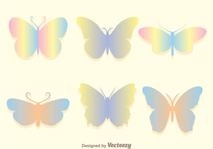 wing spring soft small silhouette shape rainbow pastel insect fun fly cute cartoon butterfly cartoon butterflies butterfly beautiful 