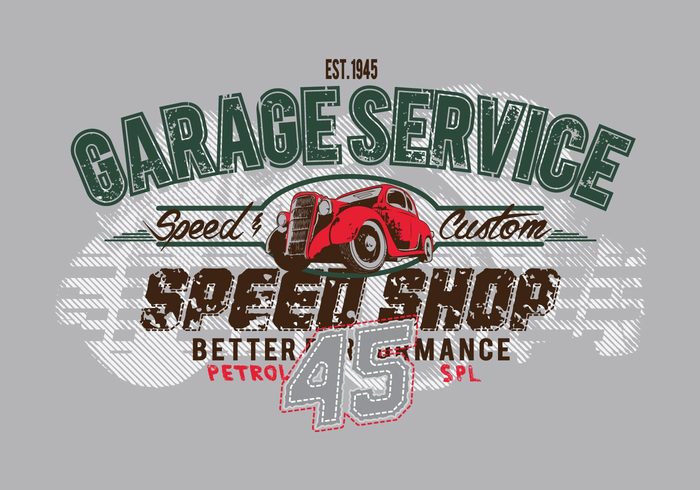 vintage vector design tshirt design t-shirt speed shop service45 old car graphic books garage service cars 