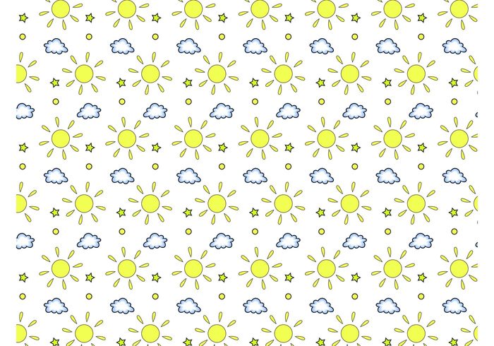 wallpaper suns sunny Sun vector stars sky seamless pattern rays nature dots clouds Cloud vector circles background 