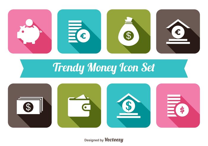 trendy icons trendy symbol set Salary pictogram payment pay money sign money shape money icons money icon money icon set icon graphic finance euro earning dollar commercial coin cash card calculator business bill banking bank bag  