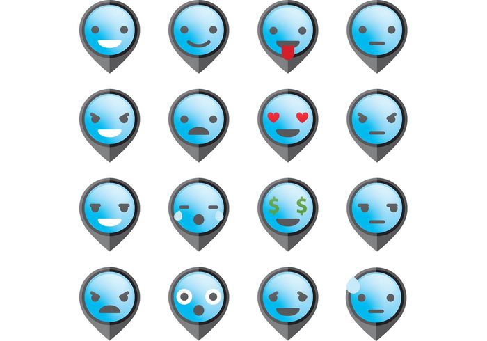 Tongue symbol smiley face smile face Smile sad positive pointer negative money love icons icon head happy funny face eyes expression emotion emoticon emoji drop cute Cry crazy comic character cartoon button animation angry 