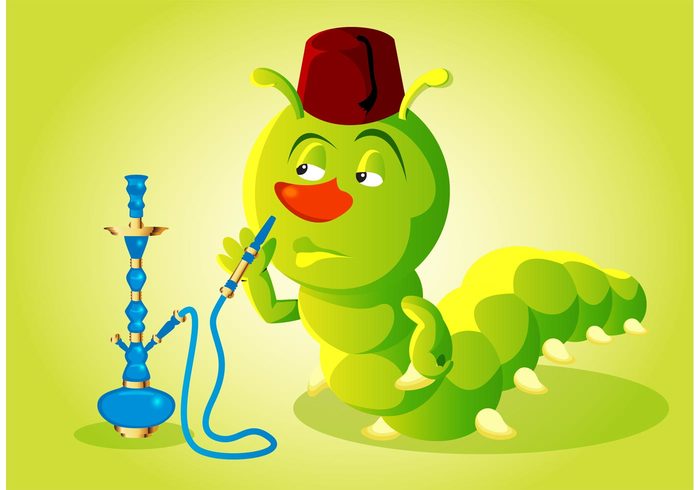 worm insect hookah smoke hookah Disney movie disney character character caterpillar animal Alice in the wonderland absolem 
