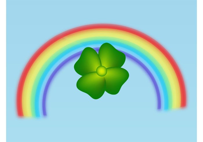 sky poster plant nature joy happy happiness Good luck charm four leaf clover flyer colors colorful bright 4 leaf clover 