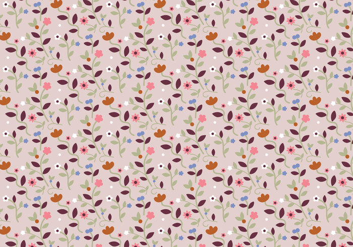 wallpaper vector trendy shapes seamless random plants pattern pastel ornamental leafs geometric flower floral decorative decoration deco background abstract 