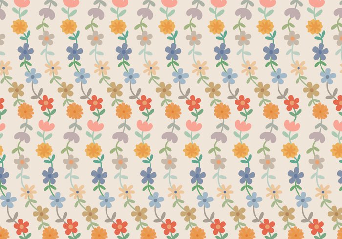 wallpaper vector trendy shapes seamless random plants pattern pastel ornamental flowers floral decorative decoration deco background abstract 