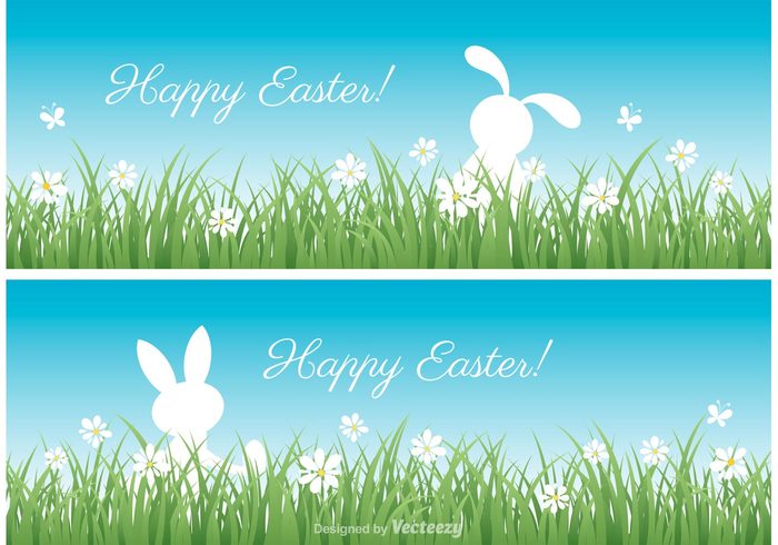 vector summer spring space Smile sky set rabbit outdoors nature meadow landscape illustration humorous horizontal header Hare happy greeting green grass funny flowers flower floral field easter design cute copy clipart cheerful celebration cartoon butterly bunny bright blue banner background animal 