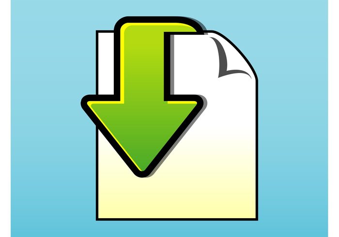 sheet logo interface folded fold edge Download vector button banner arrow apps application 