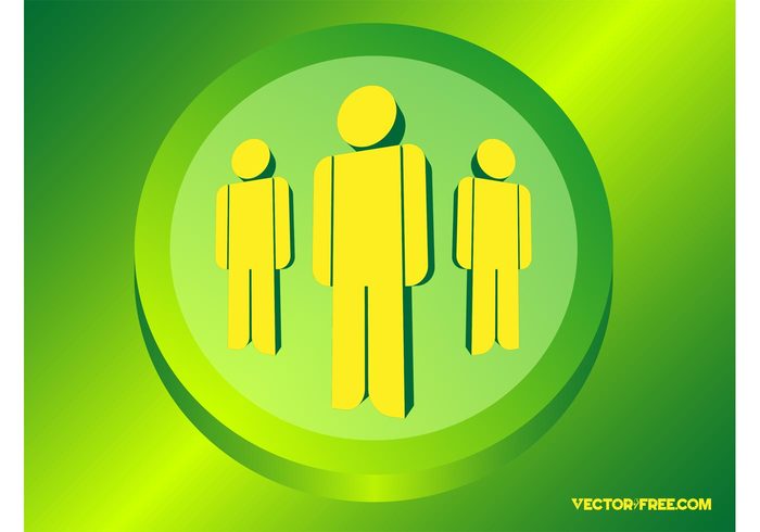 Vector Icon together teamwork team staff social media pictogram persons men man Human fresh business 3d 