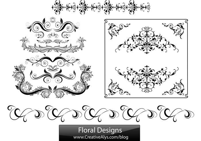vector floras vector floral designs florisitic design elements floral designs floral design elements 