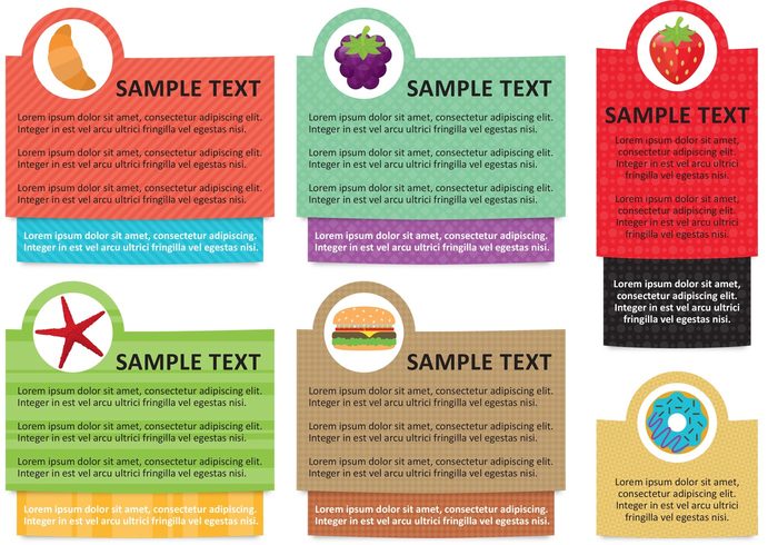 text box templates text template promotion product text box product presentation modern message label food labels food label flyer colorful box blank banner advertisement advertise  