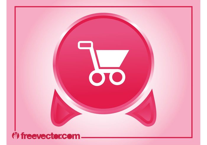 trade shopping cart shopping round logo icon commerce circle button badge 