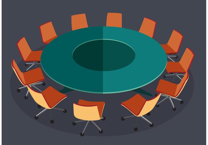 table space Seminar round table meeting round room professional presentation office objects meeting isolated interior indoors group gray furniture discussion corporate contemporary conference Concepts company Colleagues chair business boardroom 