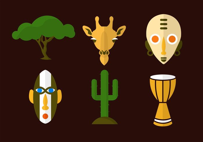 vase tribe tree travel safari music mask map jungle girafe ethnic drum culture continent cactus animal ancient african icon african africa map africa acacia tree acacia 