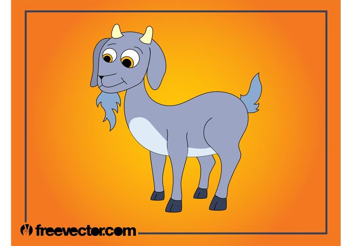 mascot Livestock horns goat farming farm Domesticated comic character cartoon animal 