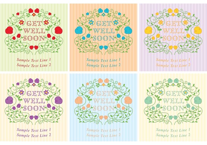 wreath wellness well vintage vines thoughtful soon Sickness retro message leaves greeting card greeting get well soon cards get well soon card frame flower floral expressive expressions decorative cheery card background 
