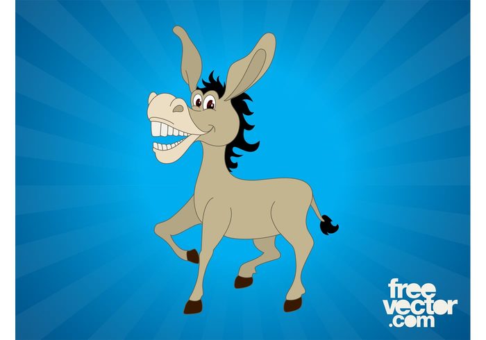 Smile mascot Livestock happy funny farm donkey Domesticated comic character cartoon animal 