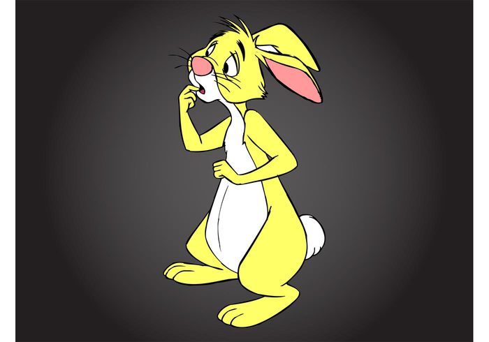 Worried winnie the pooh sad rabbit ears disney character cartoon bunny animal 